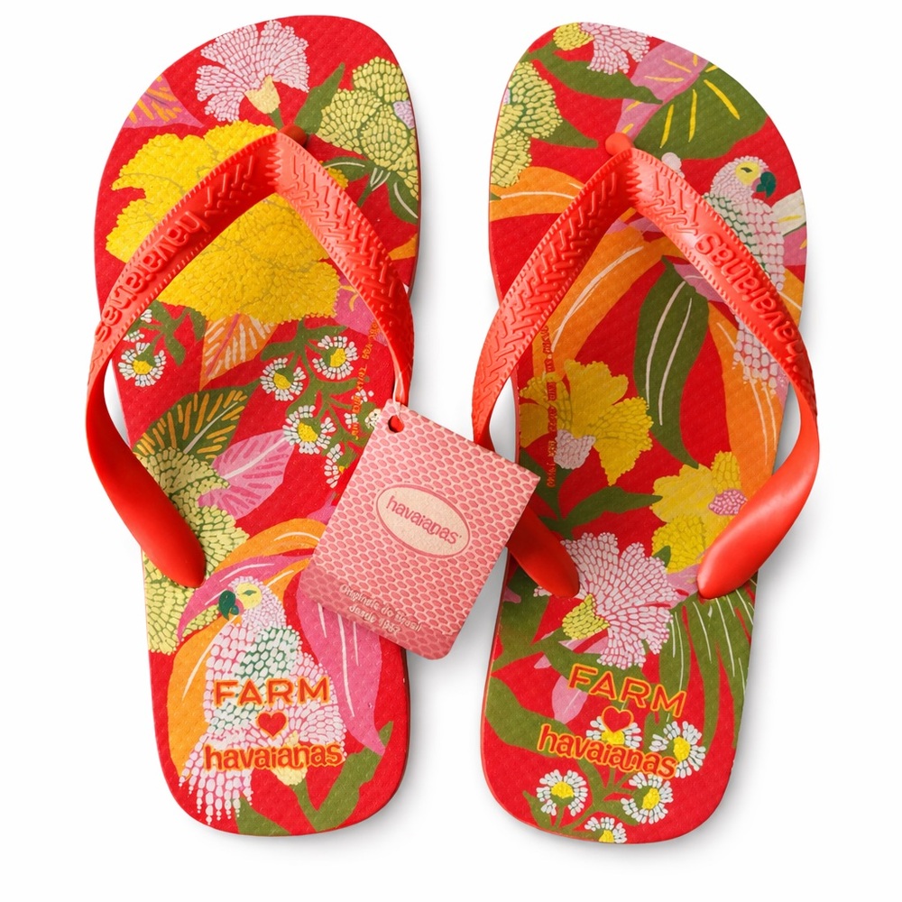 Havaianas' Red Tropical Flip Flops